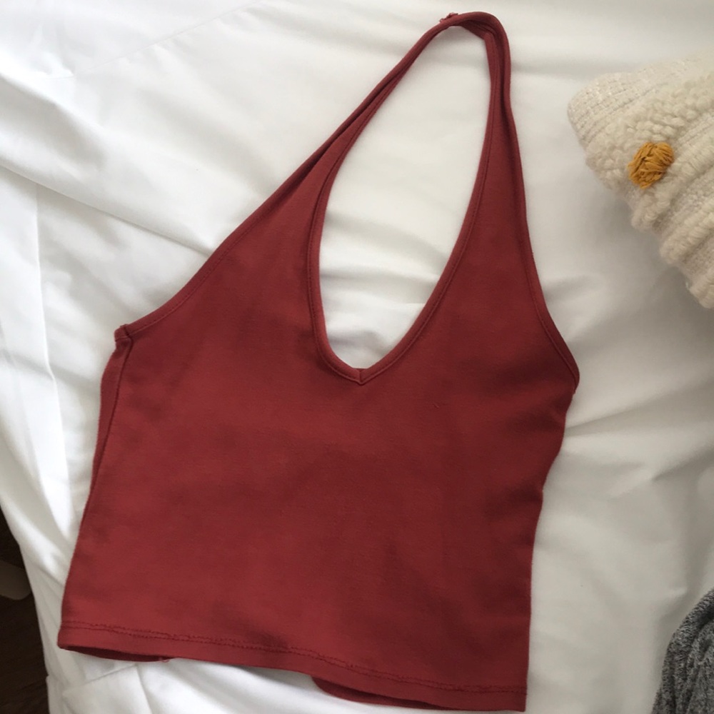 Burnt orange halter top